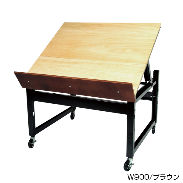 ディスプレイテーブル桐天板仕様 W900/ブラウン