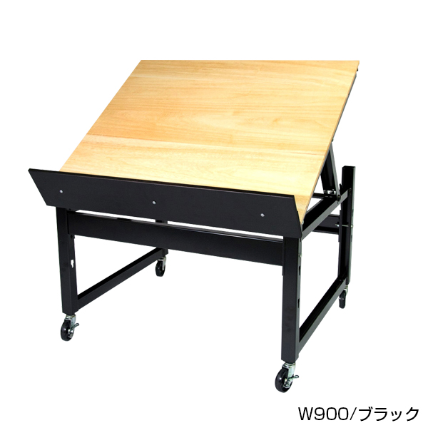 ディスプレイテーブル桐天板仕様W1200/ブラック