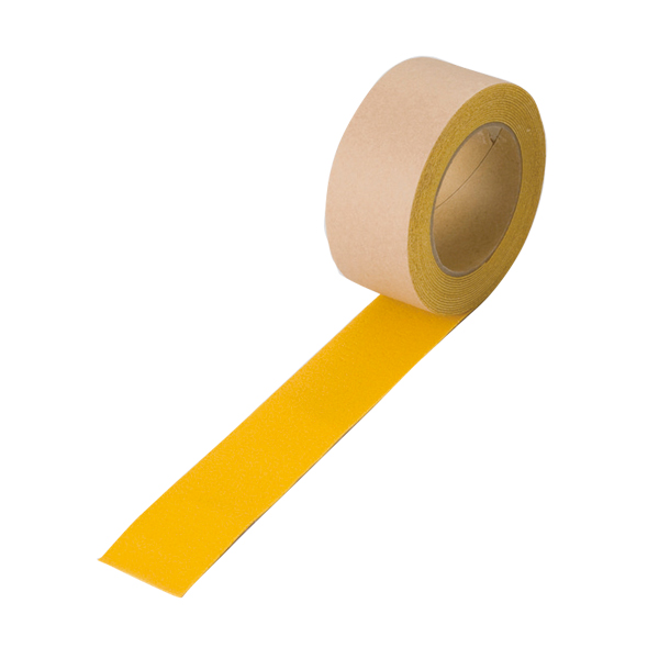 路面貼用テープ50mm幅 黄 ユニラインテープ　安全用品・標識　路面標識・道路標識　路面表示用品　路面貼用テープ・部材