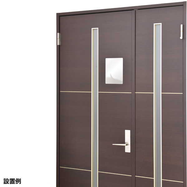 どこでもミラー 145×590　貼れる 粘着 割れにくい鏡 薄い 薄型  ドア お風呂 クローゼット 玄関 7枚目