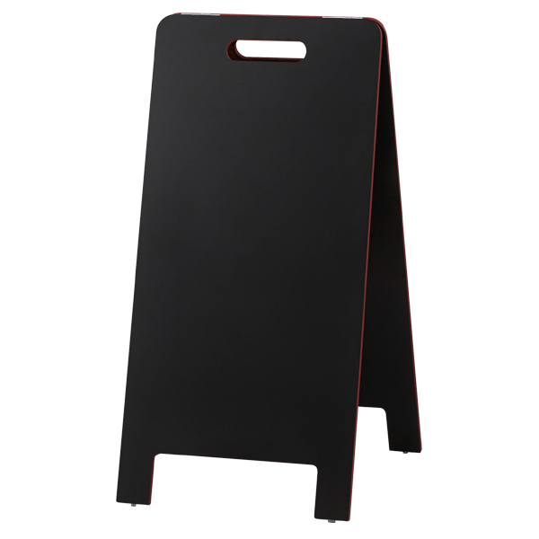 ハンド式スタンド黒板H780黒/赤HTBD-75