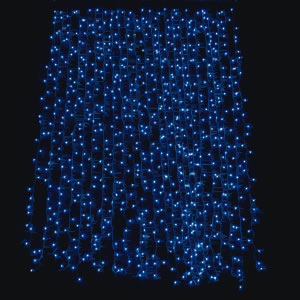 LEDスパークルライトカーテン720球 ブルー 518 3枚目