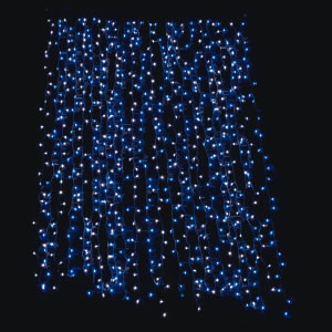 LEDスパークルライトカーテン720球 ブルー 518 4枚目