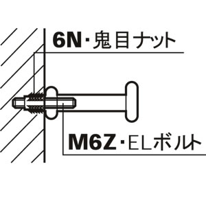 6N 鬼目ナット(10ケ入)