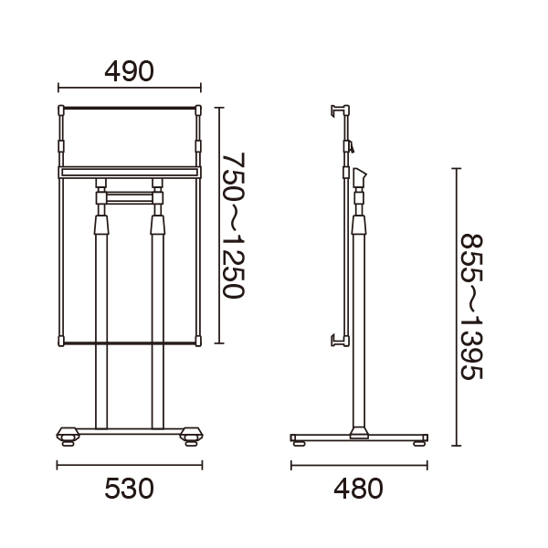 ラージパネルスタンドH脚 PS-10 8枚目