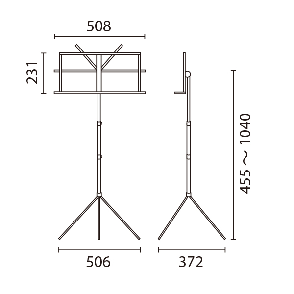 楽譜スタンド ブラック　　スタンド看板　イーゼルスタンド　アルミイーゼル 3枚目