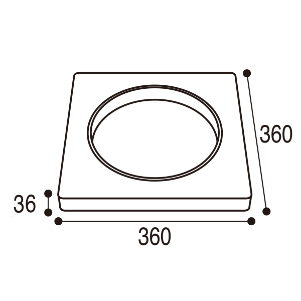 コーン用ベッド (2.0kg)  イエロー　安全用品・標識　保安用品　カラーコーン用品 2枚目