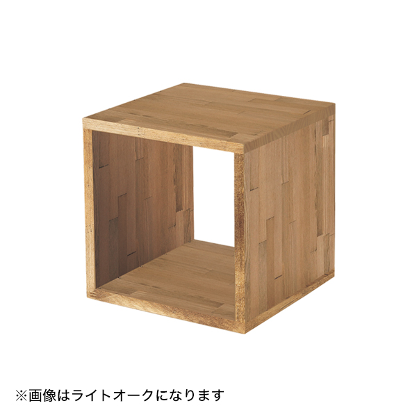 木製サイコロボックス 25cm角 ダークオーク