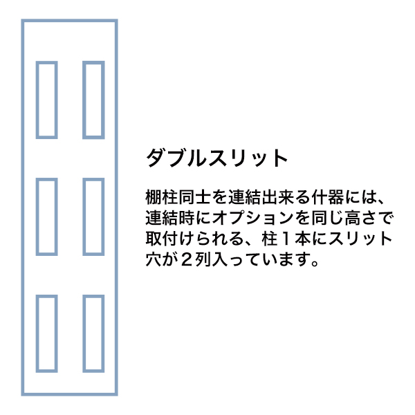 スリット芯々888用貫通式 丸バーセット W1200×D360　店舗用品　販促用品　陳列什器 3枚目