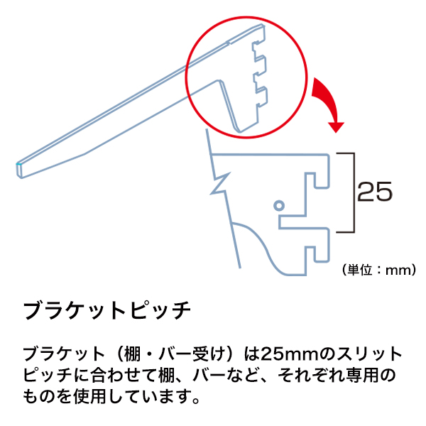 スリット芯々888用丸バーセット W900×D360　店舗用品　販促用品　陳列什器 5枚目