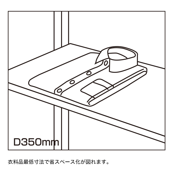 ガラス棚セット W600（5mm厚）インハングタイプ D350 2枚目