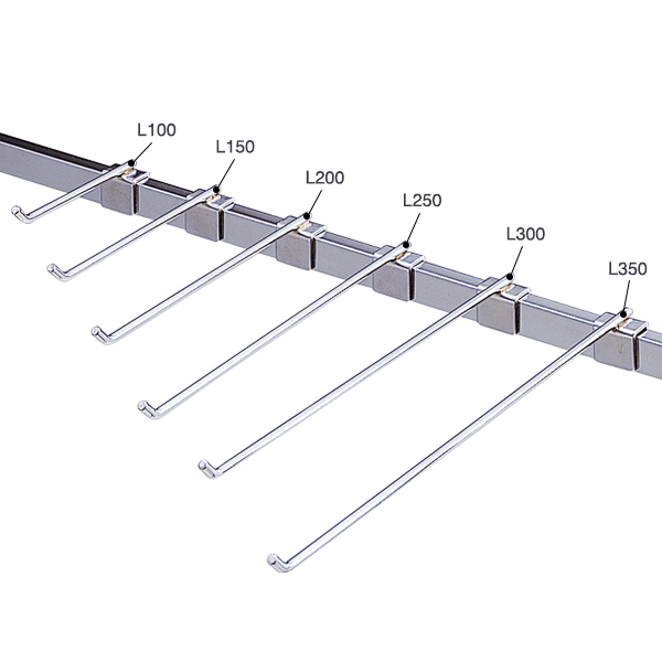 フックハンガー（φ6mm）L350　店舗用品　販促用品　陳列什器　ハンガーフック