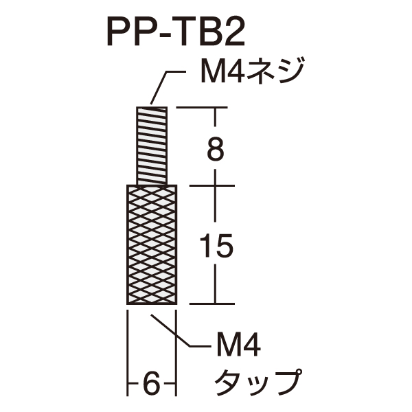 棚取付用金具 PP-TB2（打込ビス）　店舗用品　販促用品　陳列什器　コボレ止め用 2枚目