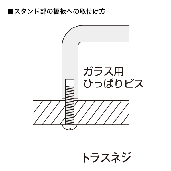 トラスネジ（M4×10mm50ヶ入）　店舗用品　販促用品　陳列什器　コボレ止め用 3枚目