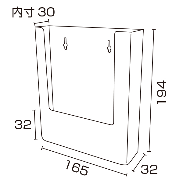 カタログホルダー W160 A5縦　壁掛　スタンド看板　カタログスタンド・マガジンラック 3枚目