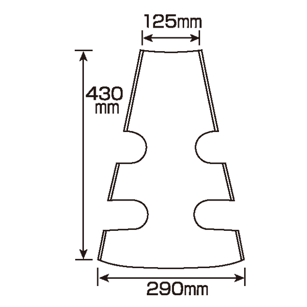 カラフルコーン用カバー/無地　安全用品・標識　保安用品　カラーコーン用品 4枚目