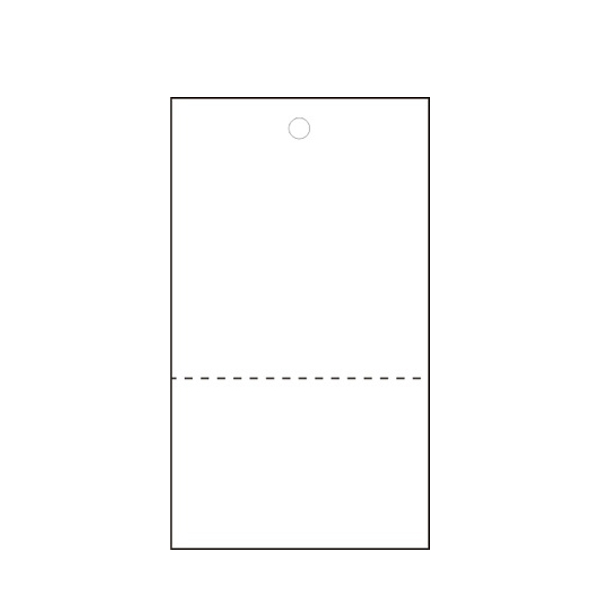 TAG作成用紙 ミシン目アリ ホワイト