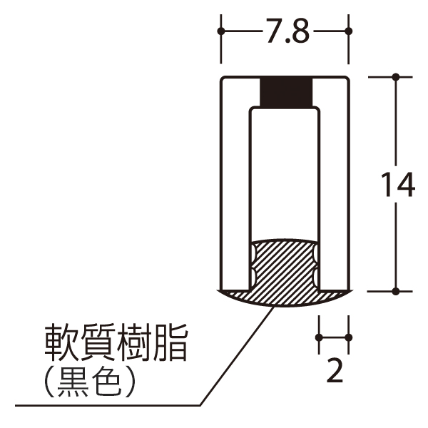 ASC-14（ケース用サポート14/棚柱）1200 クローム