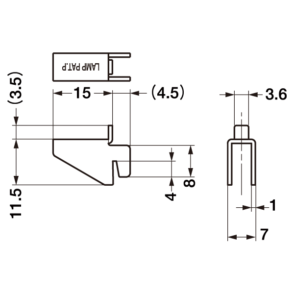 LAMP 棚受 SPH-15　店舗用品　販促用品　陳列什器 2枚目