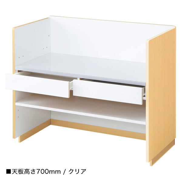 3方枠型レジカウンター台W 1200 ホワイト ｜ 商品紹介 ｜ 株式会社友屋