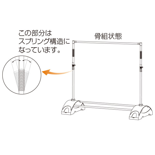 Alphaバナー(アルファバナー)ダブル(両面)　店舗用品　販促用品　スタンド看板　展示会　セミナー会場　バックボード　インタビューボード 3枚目