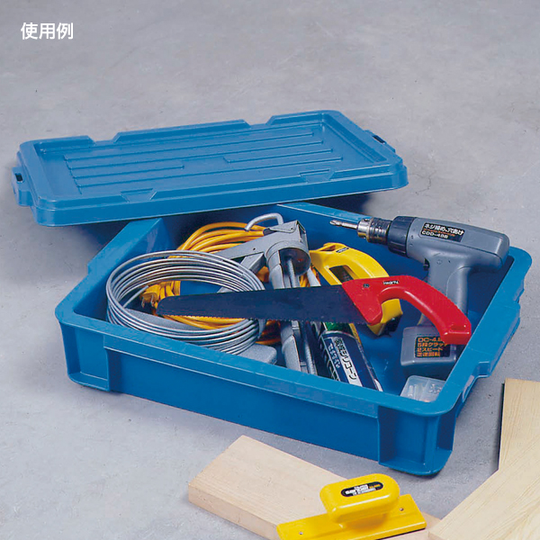 BOXコンテナ用フタ C-4.5 ブルー 2枚目