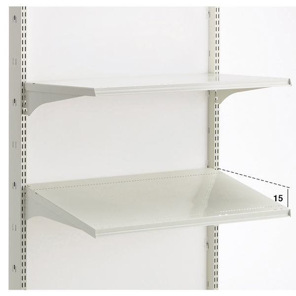 スチール什器用棚板セット W900×D250 ホワイト　店舗用品　販促用品　陳列什器 2枚目