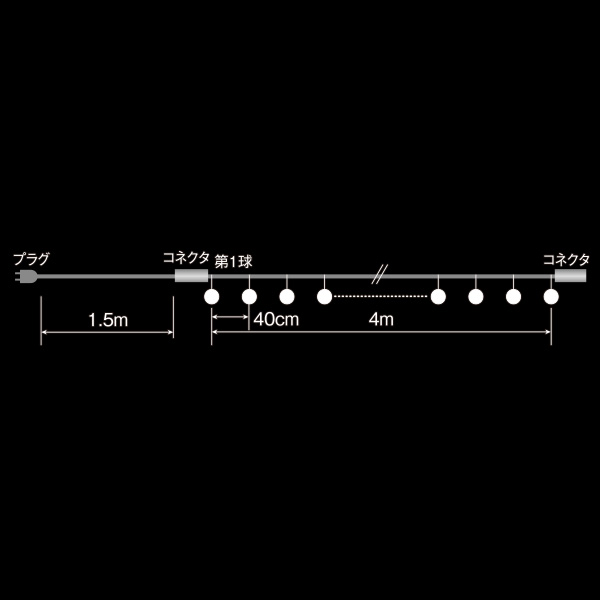 LED電球グローブ球 ホワイト 3枚目