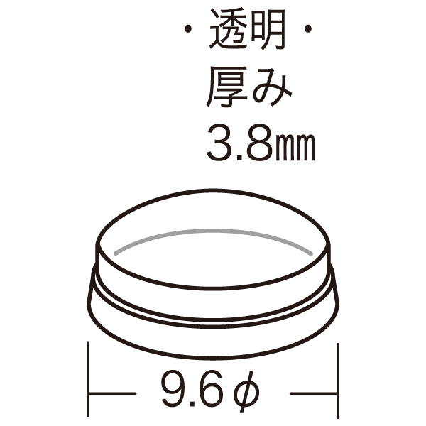 涙目クッション GRS-96　店舗用品　販促用品　陳列什器　ガラス棚　滑り止め 2枚目