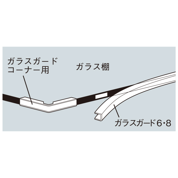 ガラスガード8 フロント用 GFL-8 L1200 4枚目