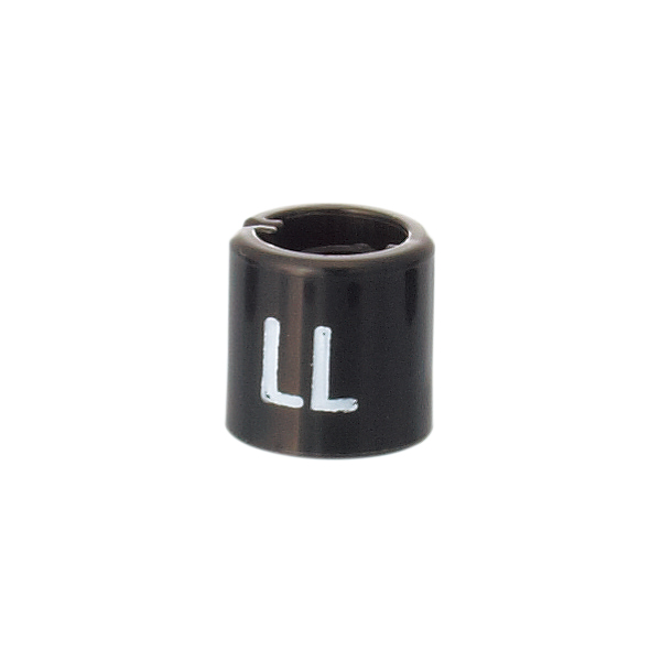サイズチップ スリムタイプ 黒 LL（50ヶ入）　店舗用品　ピン・タグ付・プライス用品