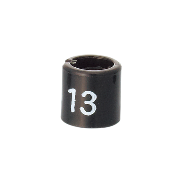 【在庫限り】サイズチップ スリムタイプ 黒 13（50ヶ入）　店舗用品　ピン・タグ付・プライス用品
