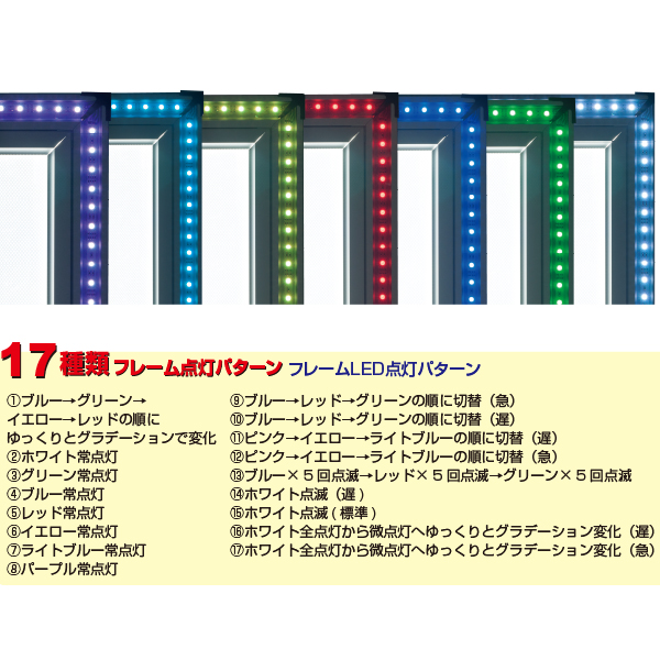 フラッシュA　A1ハーフ　ロータイプ　片面　ブラック　店舗用品　販促用品　スタンド看板　電飾看板　LED　屋外 5枚目