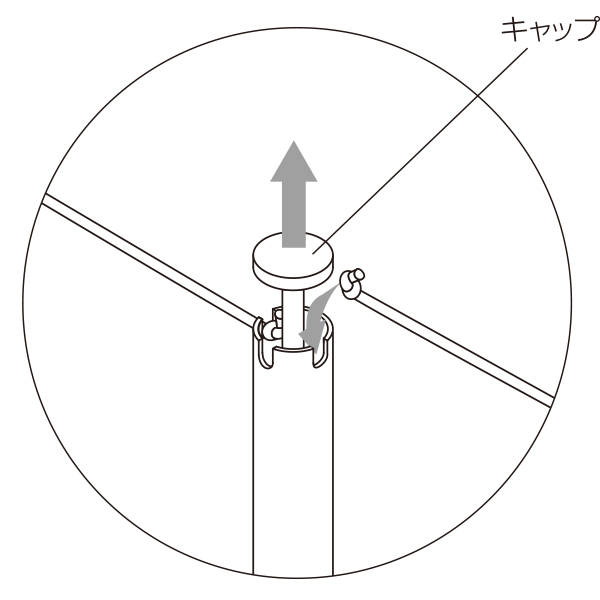 結界フレキシブルタイプ  結界ゴムひも グレー 2枚目