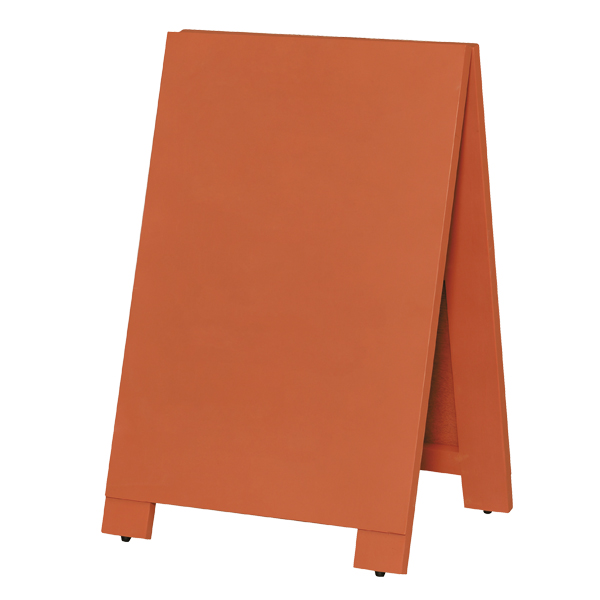 【在庫限り】木製A型黒板 mini オレンジ　店舗用品　スタンド看板　A型ボード　看板
