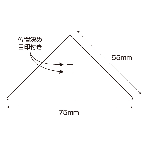 カドペタ 三角補強シート クリア(2シート)　スタンド看板　看板部材　バナースタンド　展示会　セミナー会場　販促品用ウエイト・関連商品 2枚目