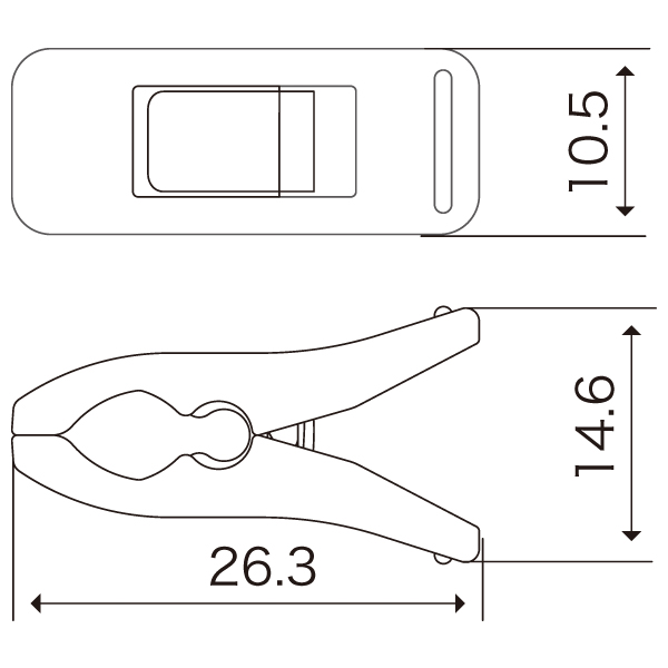 【在庫限】パイプクリップ  SK-3　店舗用品　販促用品　陳列什器 2枚目