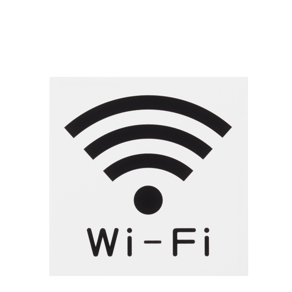 サインプレート Wi-Fi 小　店舗用品　運営備品　安全用品・標識　室内表示・屋内標識　ドア表示