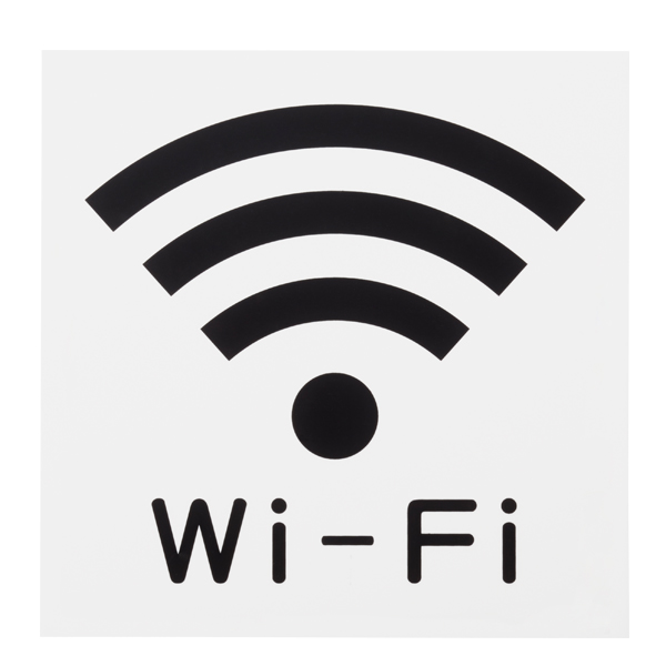 サインプレート Wi-Fi 大　店舗用品　運営備品　安全用品・標識　室内表示・屋内標識　ドア表示