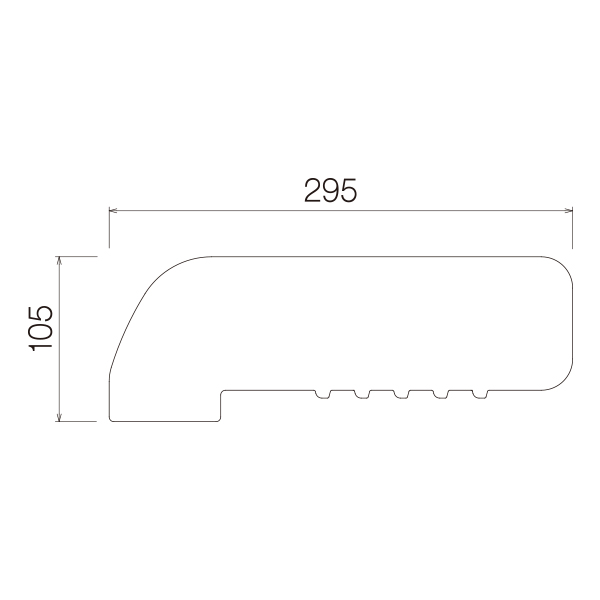 スリットボックス仕切り板 105×295mm　店舗用品　販促用品　陳列什器　青果台オプション