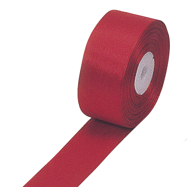 リボンテープ 巾36mm 赤　店舗用品　販促用品　イベント用品　タスキ・リボン・記章