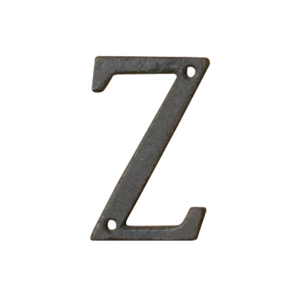 アイアンアルファベット Z　店舗用品　販促用品　切文字　看板　木製ボード