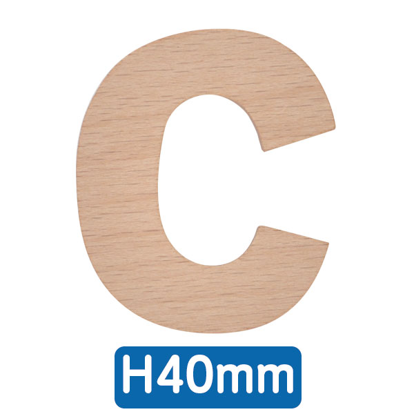 AtoZアルファベット 40mm  「C」　店舗用品　販促用品　切文字　看板