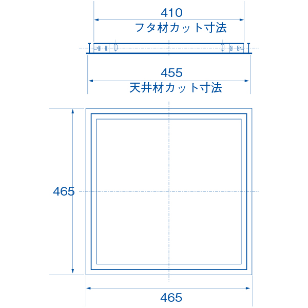 天井点検口   450ｍｍ角　店舗用品　展示用品 3枚目