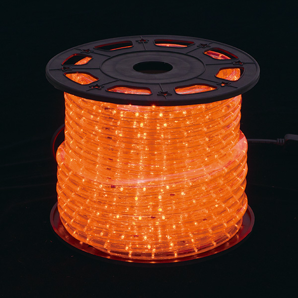 新360°発光ロープライトII  オレンジ　イルミネーション　LEDチューブライト