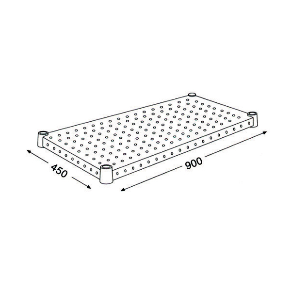 ホームエレクター パンチングシェルフ（奥行450用）間口900用