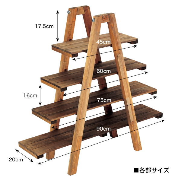 トライアングルシェルフ 白木 2枚目