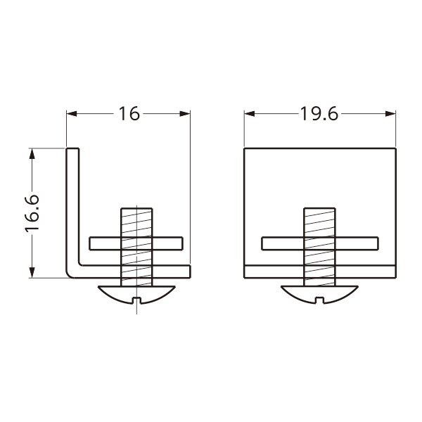 PAストップ B1015 塗装/ブロンズ　店舗用品　展示用品 2枚目