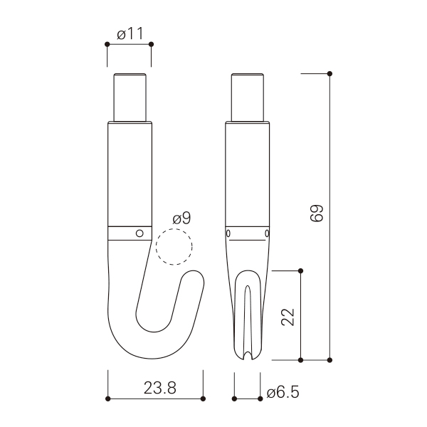 NハンガーセットB φ1.5mm 2m　店舗用品　展示用品 2枚目