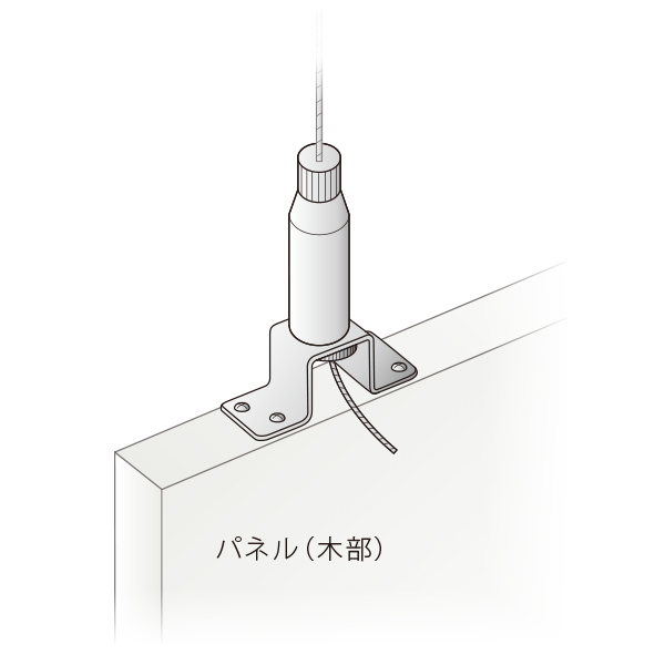 ワイヤーディスプレイシステムAφ1.5×1500mm　店舗用品　展示用品 3枚目